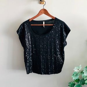 Mind Code - Black Tee w/ Bubble Sparkles